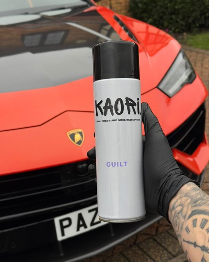Kaori air freshener in a customer's car