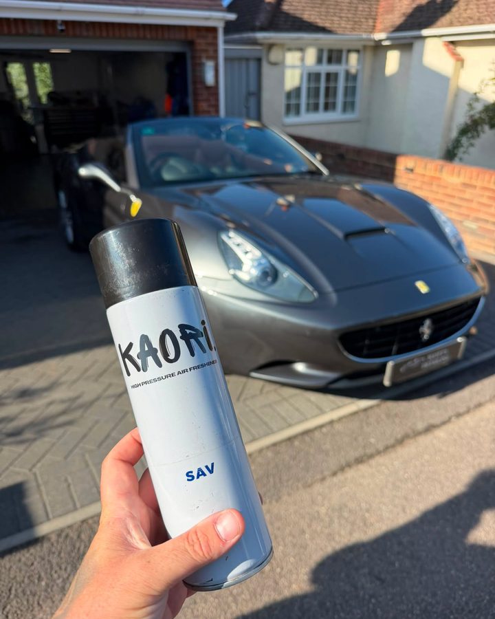 Kaori air freshener in a customer's car