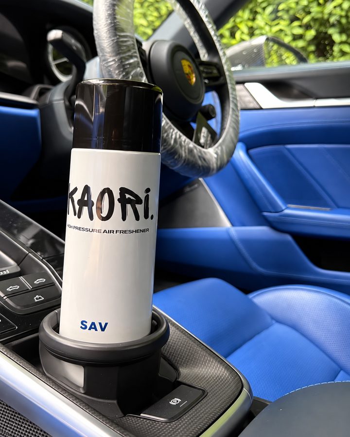 Kaori air freshener in a customer's car