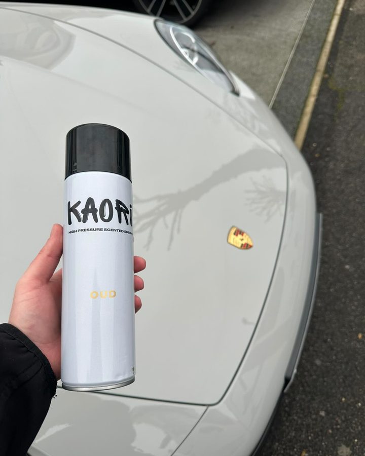 Kaori air freshener in a customer's car