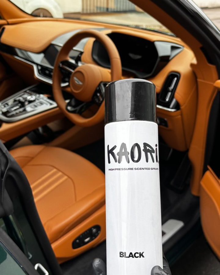Kaori air freshener in a customer's car