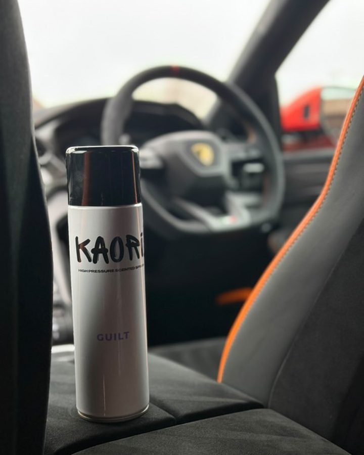 Kaori air freshener in a customer's car